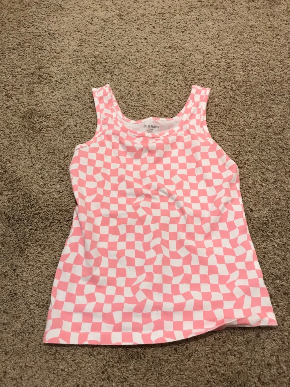 Cute checkered tank top